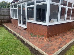 Block Paved Footpath in Merstham, Redhill