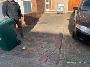 Cobblestone Paved Driveway Extension in Brighton