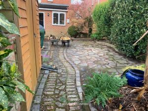 Natural Indian Sandstone Patio in Horsham