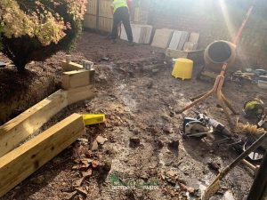 Natural Indian Sandstone Patio in Horsham