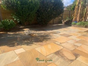 Natural Indian Sandstone Patio in Horsham