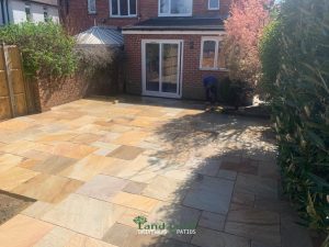 Natural Indian Sandstone Patio in Horsham