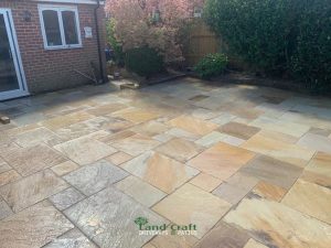 Natural Indian Sandstone Patio in Horsham