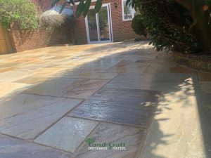 Natural Indian Sandstone Patio in Horsham