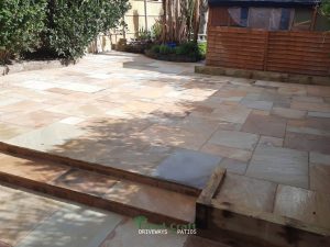 Natural Indian Sandstone Patio in Horsham